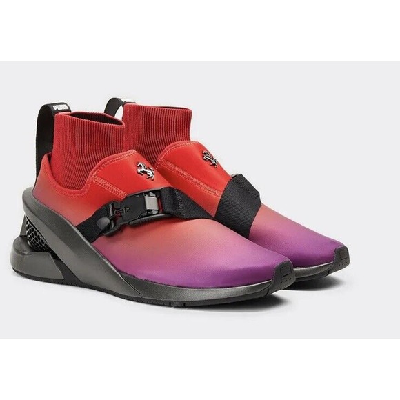 PUMA x Ferrari ION F Pool Shoes Red Black Sunset 307182-01 Mens Size 12 main image 12